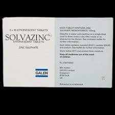 Solvazinc Tablets 125mg - 90 Tablets